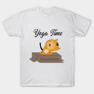 Yoga Cat / Yoga Time / Yoga Training T-shirt / Cute Cat Doing Yoga / Think Outside The Box T-Shirt